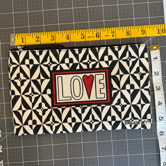 Brighton Black and White LOVE Cosmetic Bag - Picture 1 of 2